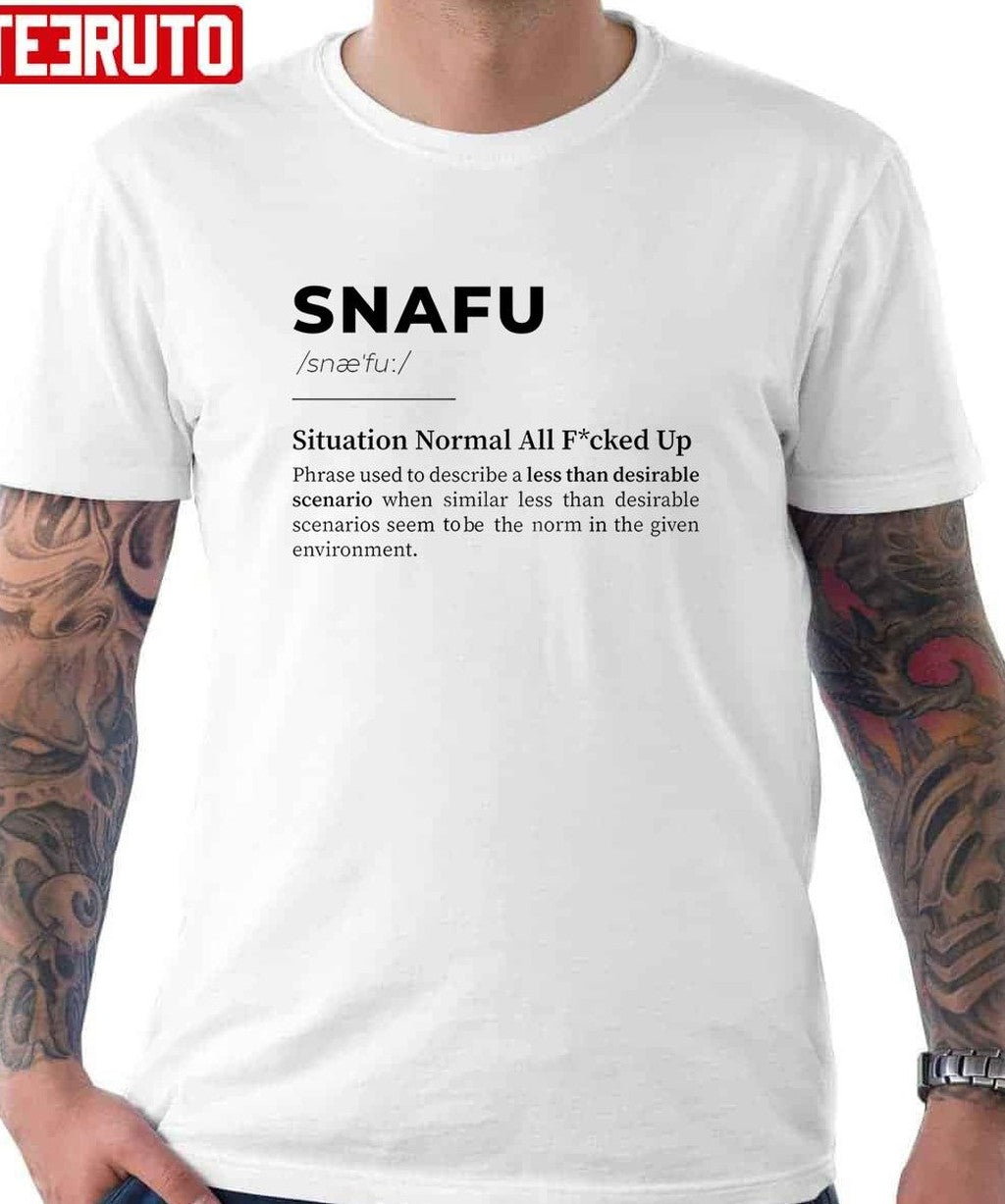 SNAFU Situation Funny Deffiniton Unisex Hoodie