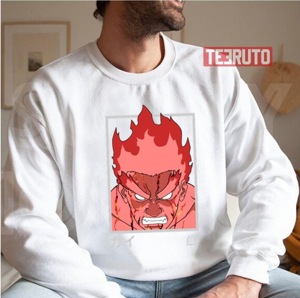 Angry Might Guy Red Naruto Shippuden Unisex Hoodie