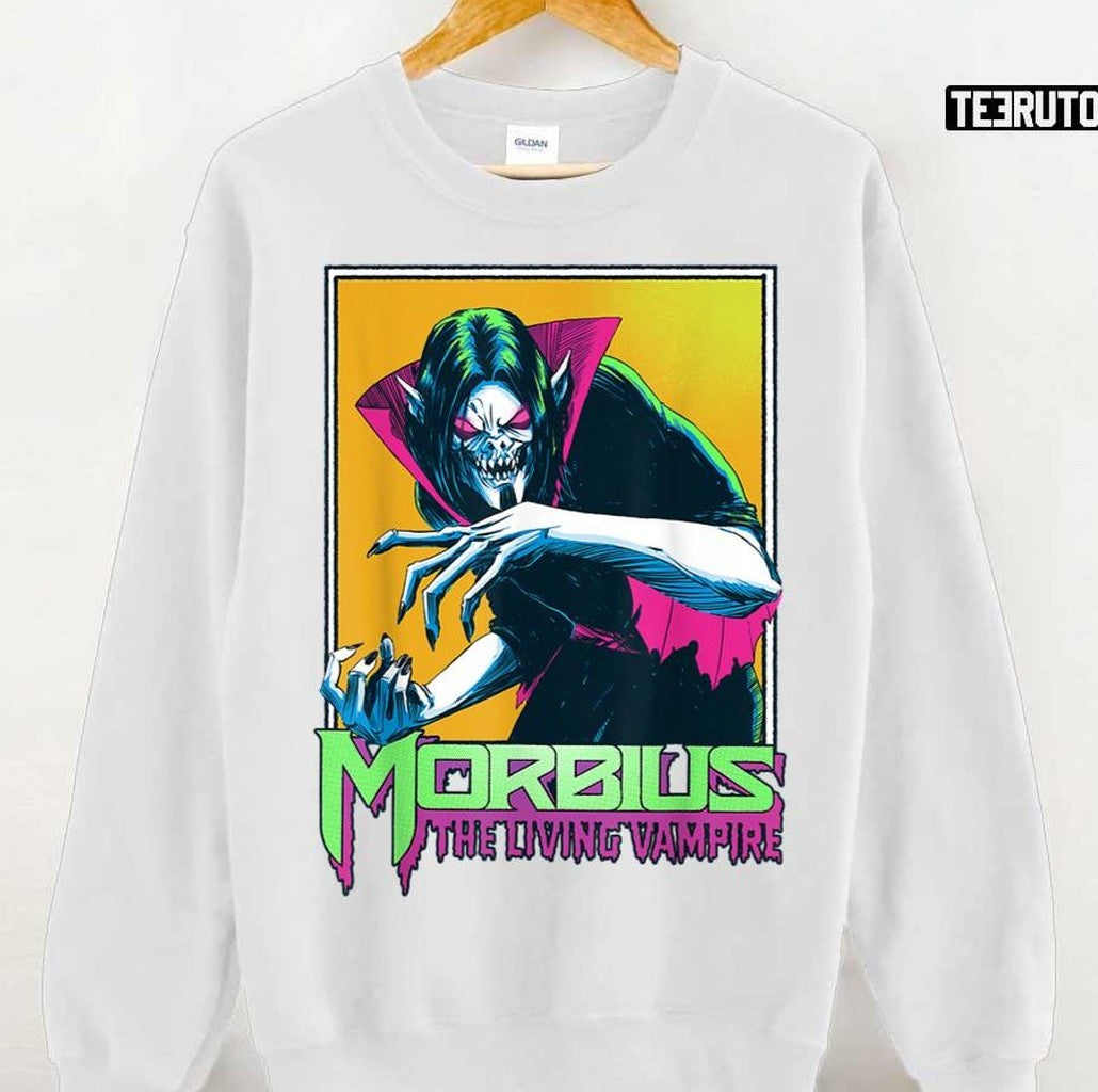 Morbius The Living Vampire Med Portrait Unisex Hoodie