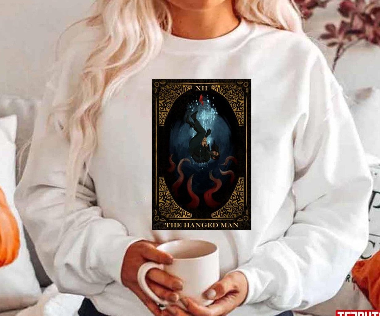 Our Flag Means Death Tarot The Lovers The Hanged Man The Kraken Unisex Hoodie