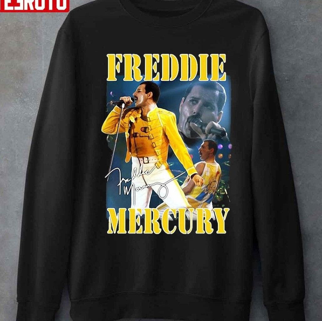 Queen's Freddie Mercury Queen Retro Vintage Graphic Unisex Sweatshirt