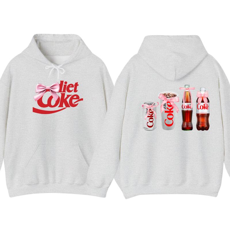 Diet Coke Coquette Hoodie T-shirt - Versatile Unisex - Styles For Every Occasion - Active Lifestyle Essentials