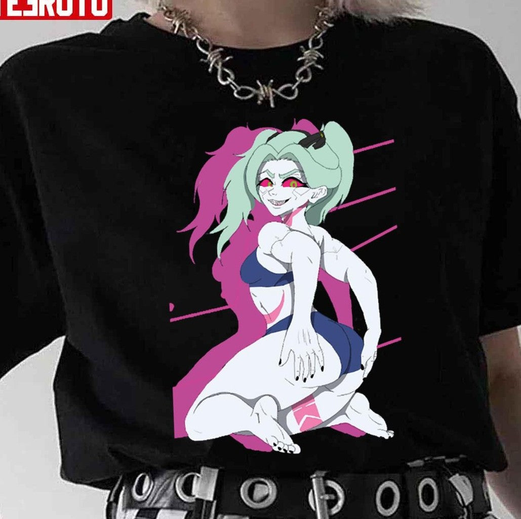 Sexy Demon Face Rebecca Cyberpunk Unisex T-Shirt