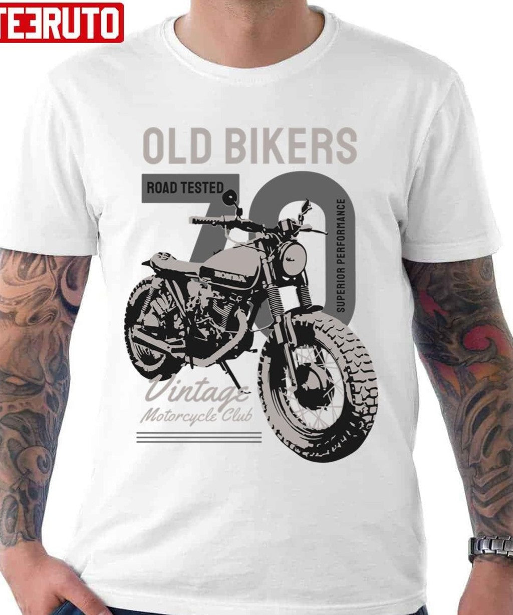 Old Bikers Motorcycle Road Tested Unisex Hoodie