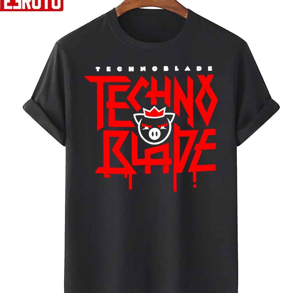 Technoblade Logo Red Unisex T-Shirt