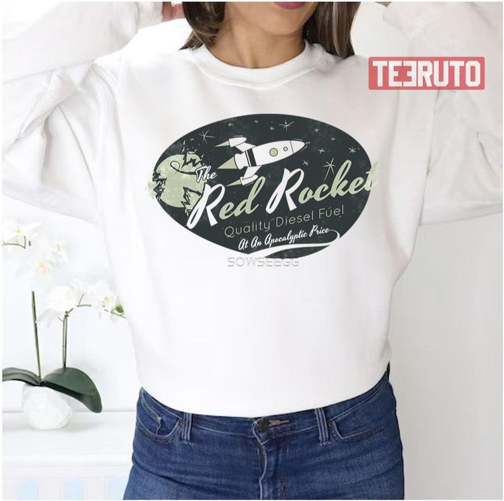 Red Rocket Distressed Fallout Game Unisex Sweatshirt