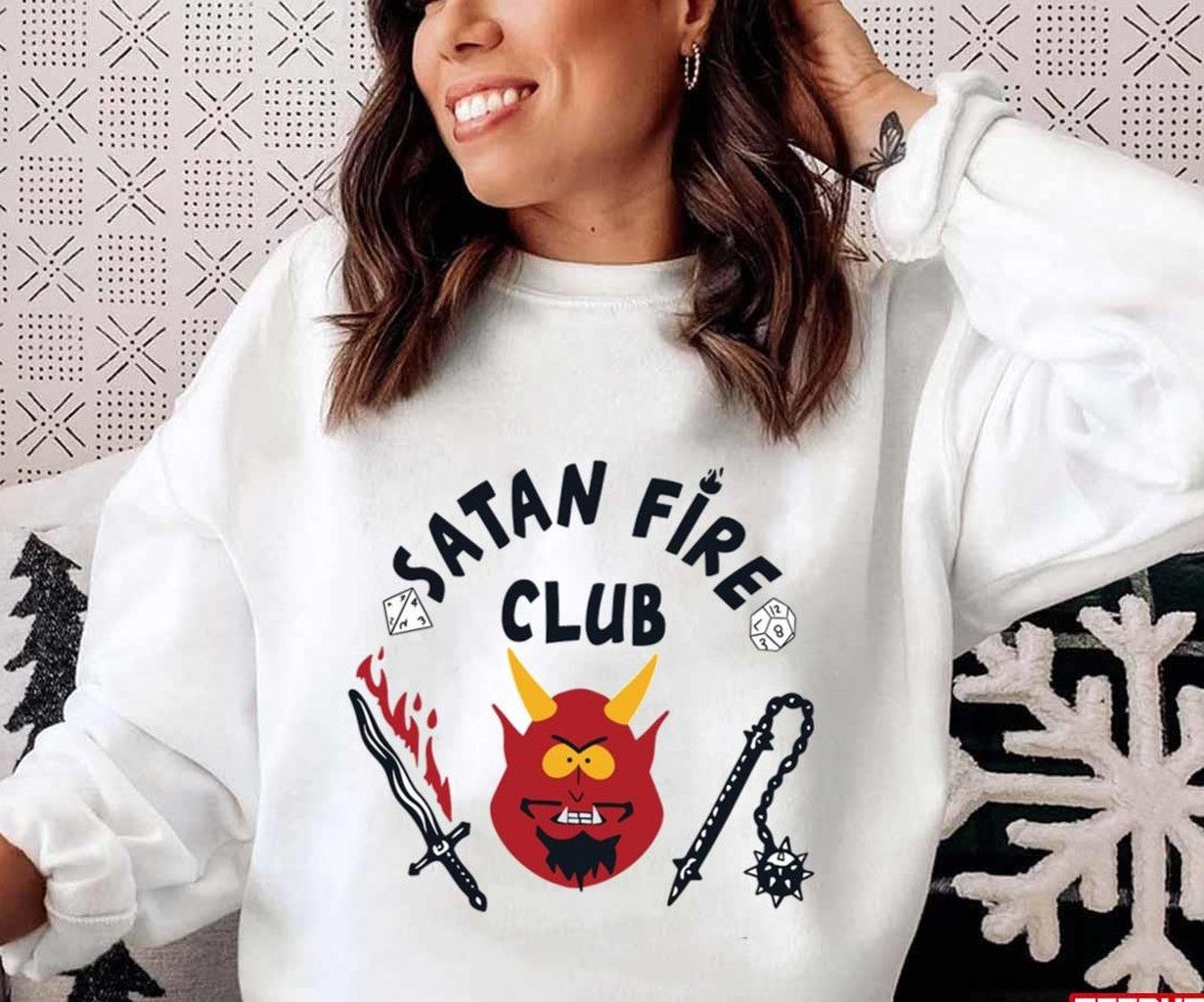 Satan Fire Club Stranger Things Inspired Unisex T-Shirt