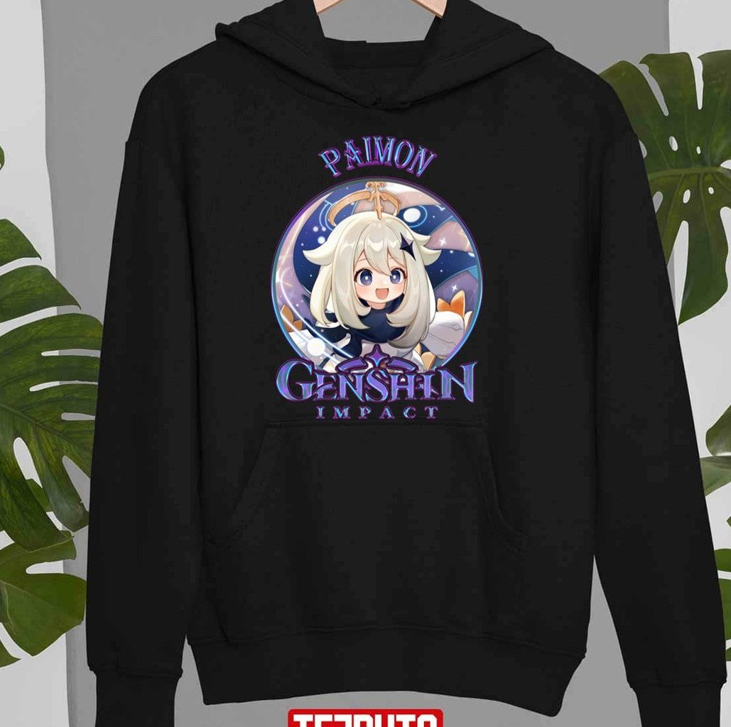 Purple Design Paimon Genshin Impact Unisex Sweatshirt