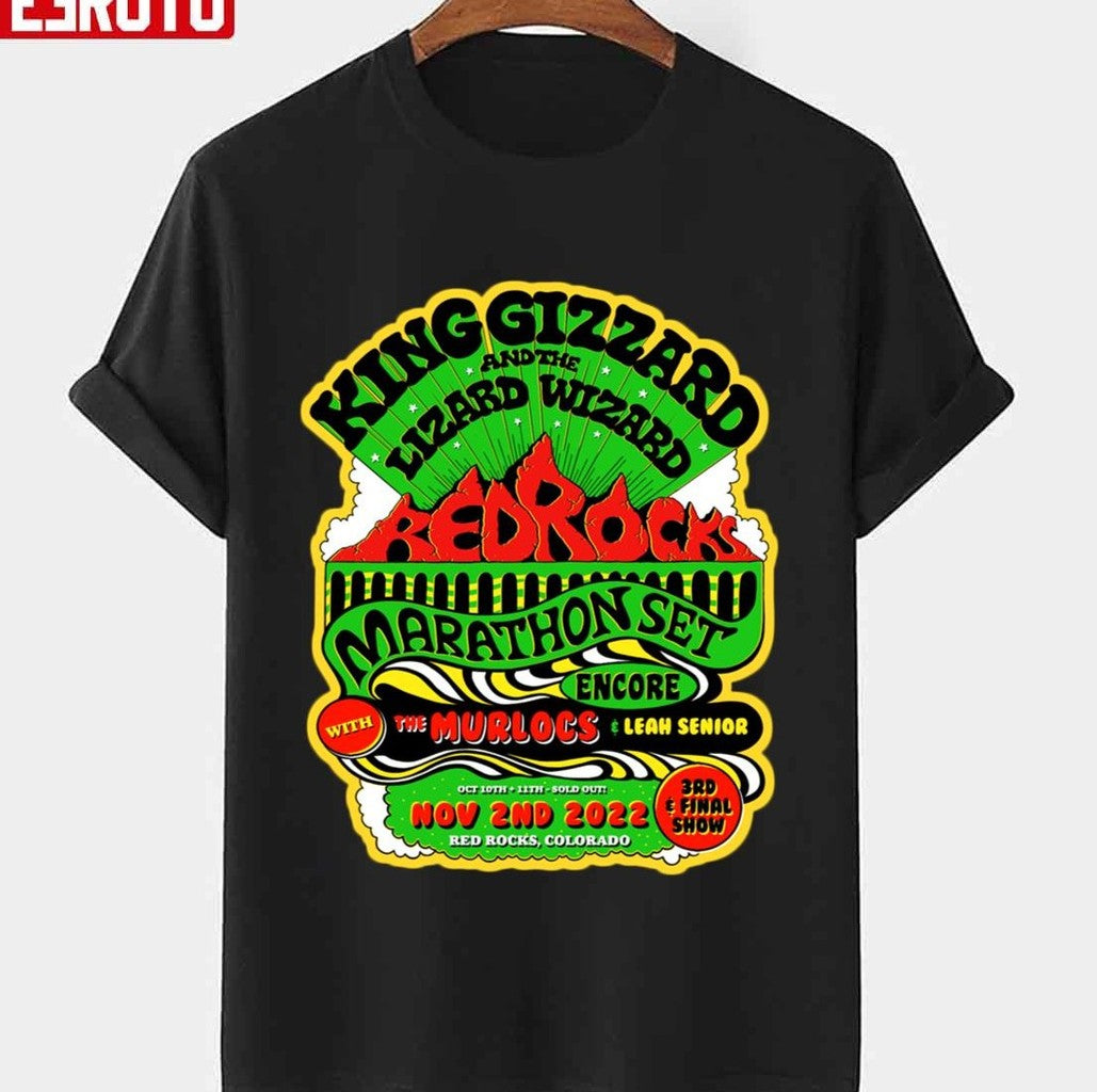 Red Rocks Marathon Set King Gizzard And The Lizard Wizard Unisex T-Shirt