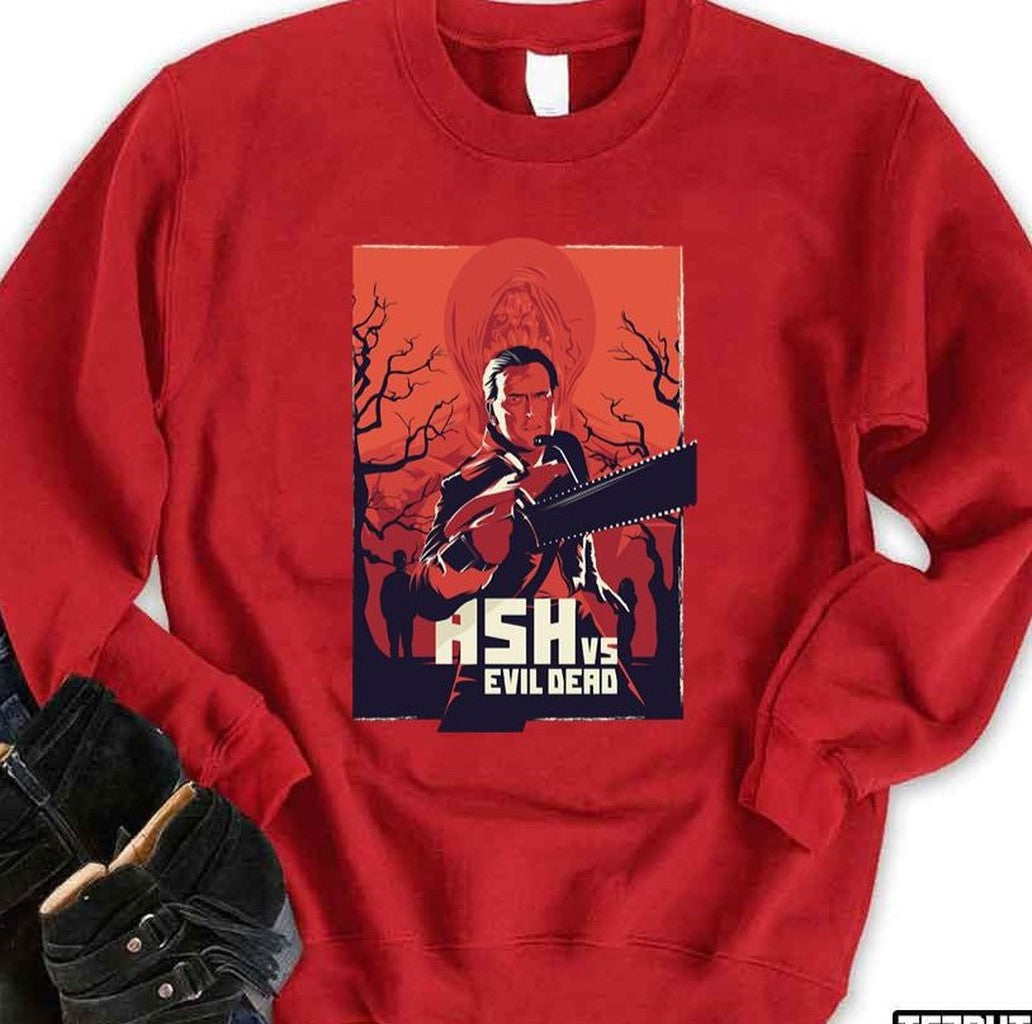 Ash Vs Evil Dead Big Red Chainsaw Vintage Unisex T-Shirt