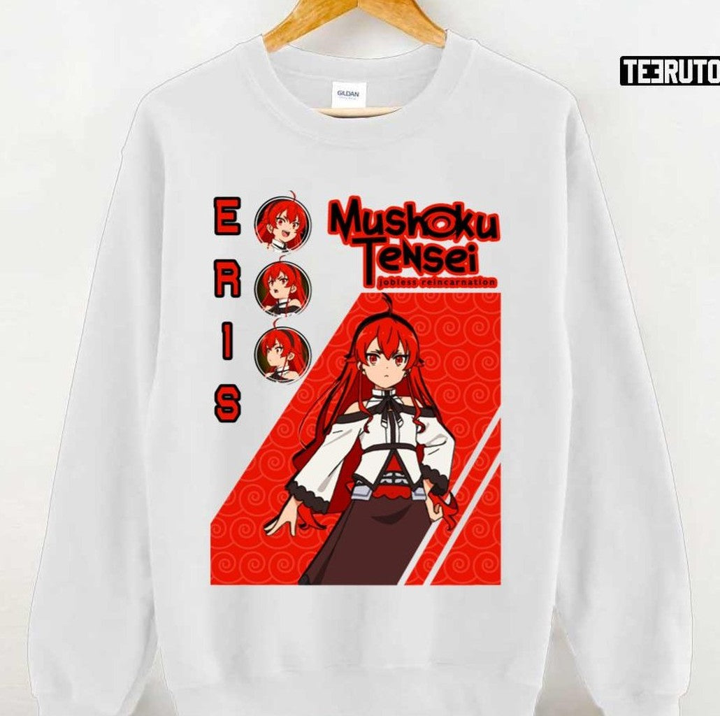 Red Colour Eris Mushoku Tensei Jobless Reincarnation Unisex T-shirt