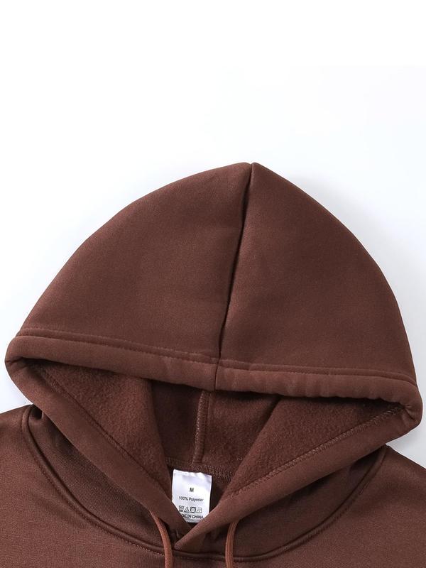 Cross Print Men's Hoodie with Drawstring Pocket, Regular Fit Long Sleeve Sweatshirt, Casual Men's Fashion for Spring & Fall Daily WearÂ