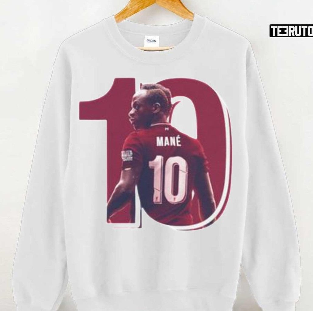 Sadio Mané Number 10 Red Design Unisex Sweatshirt