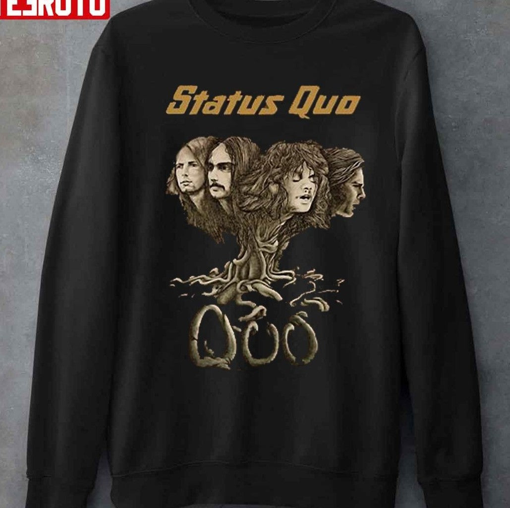 New Album Quo Spring Tour Status Quo Rock Band Vintage Graphic Unisex T-shirt