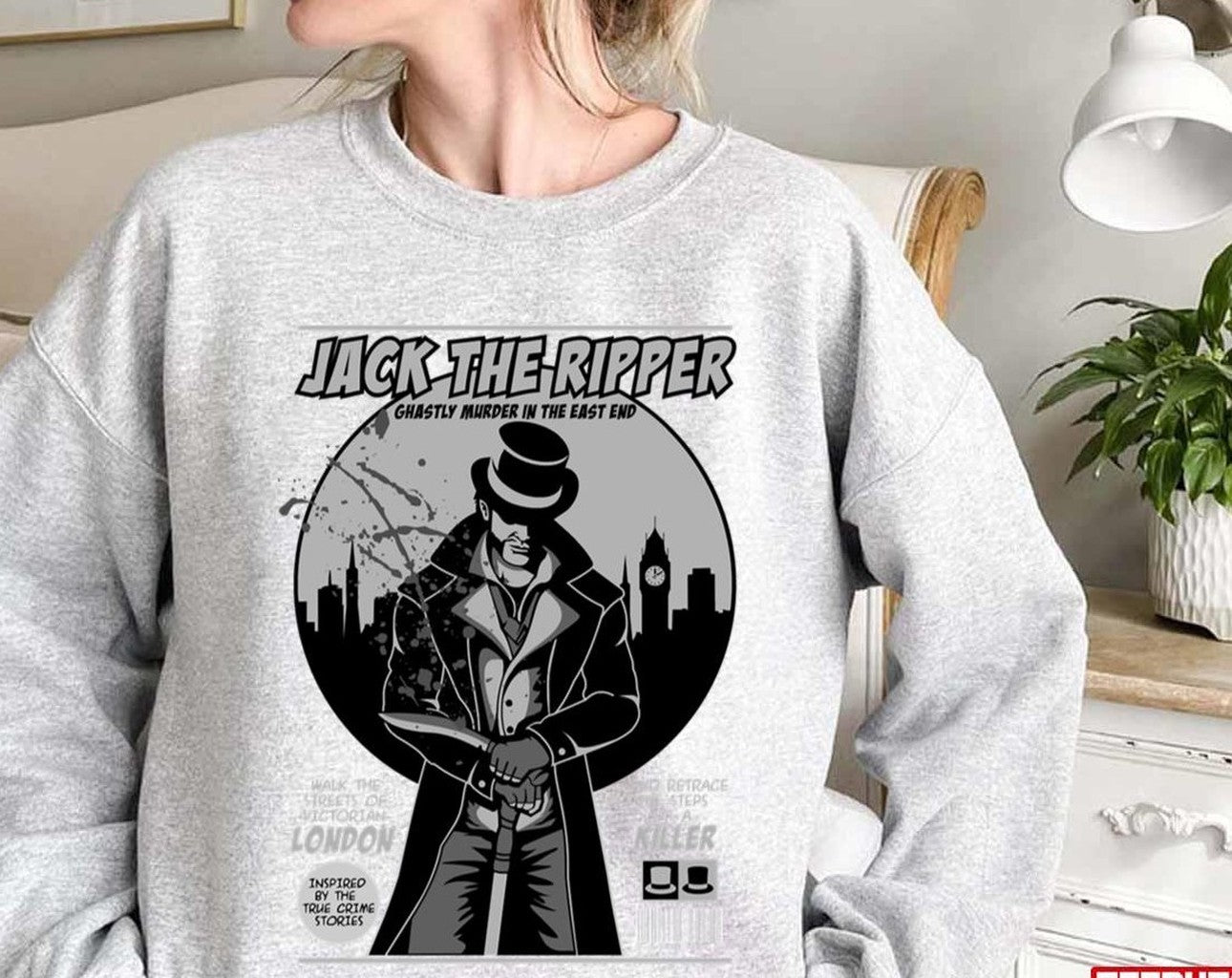 My Favorite Jack The Ripper Comic Vintage Unisex Sweatshirt