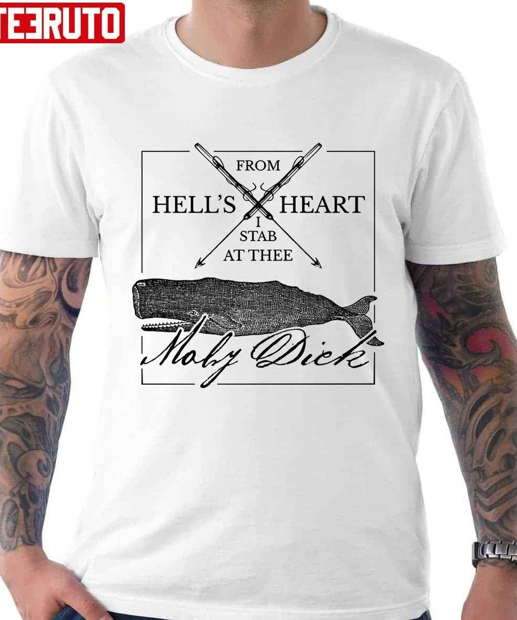 Moby Dick Hell's Heart Quote Unisex Hoodie
