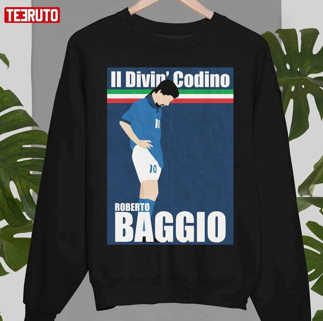 Baggio Die Standing Moment Roberto Baggio Unisex T-Shirt