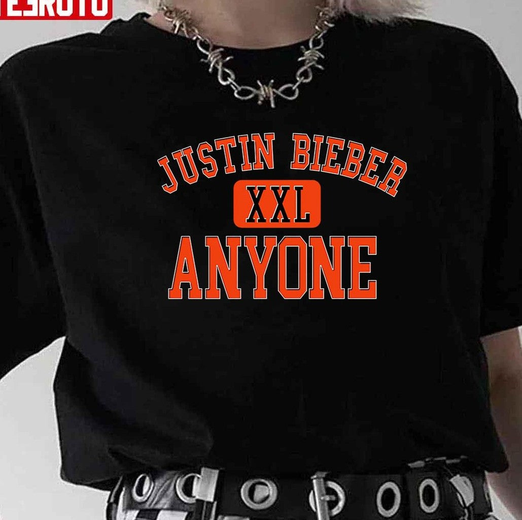 Anyone Varsity Justin Bieber Merch Unisex T-Shirt