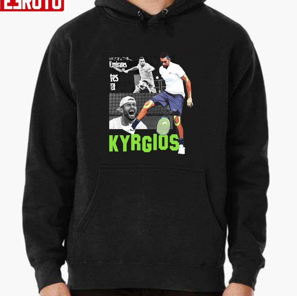 Pro Tennis Player Nick Kyrgios Retro Design Unisex T-shirt