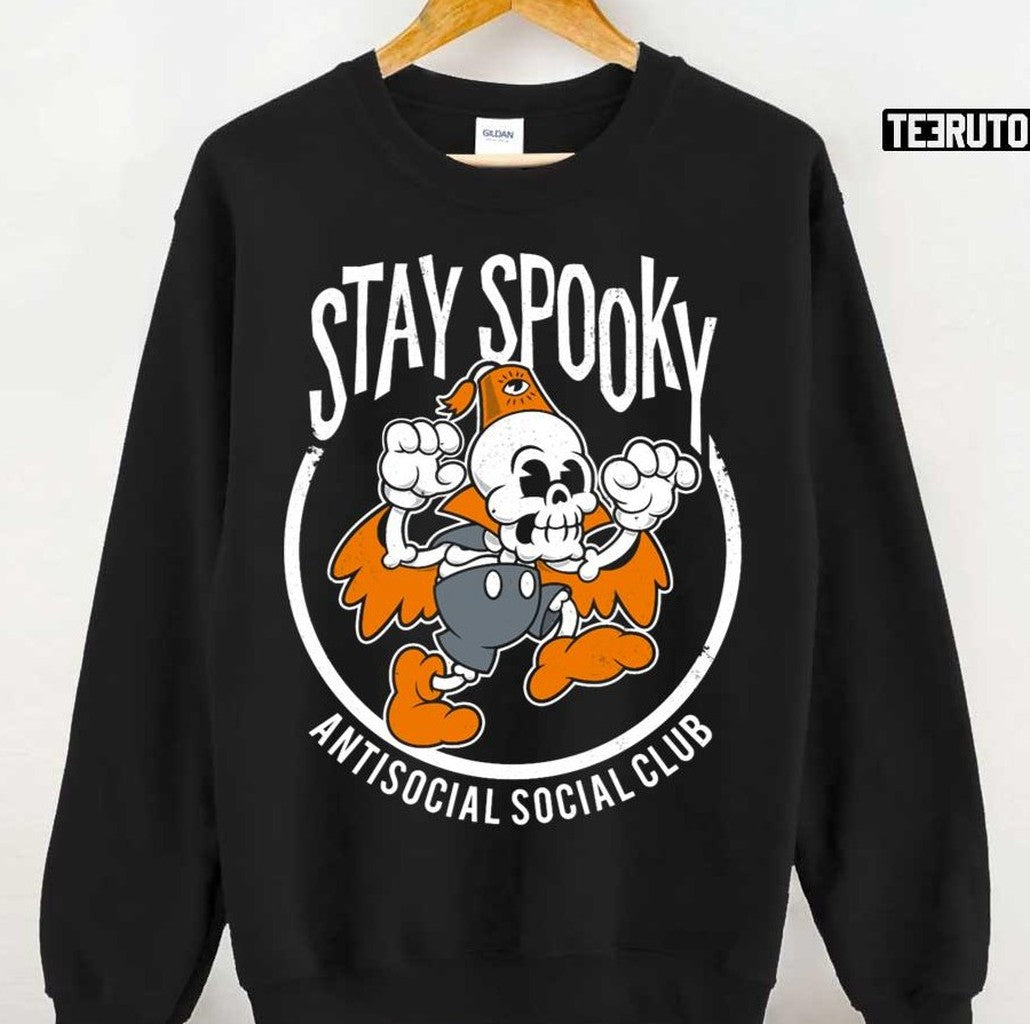 Stay Spooky Antisocial Social Club Halloween Unisex T-Shirt