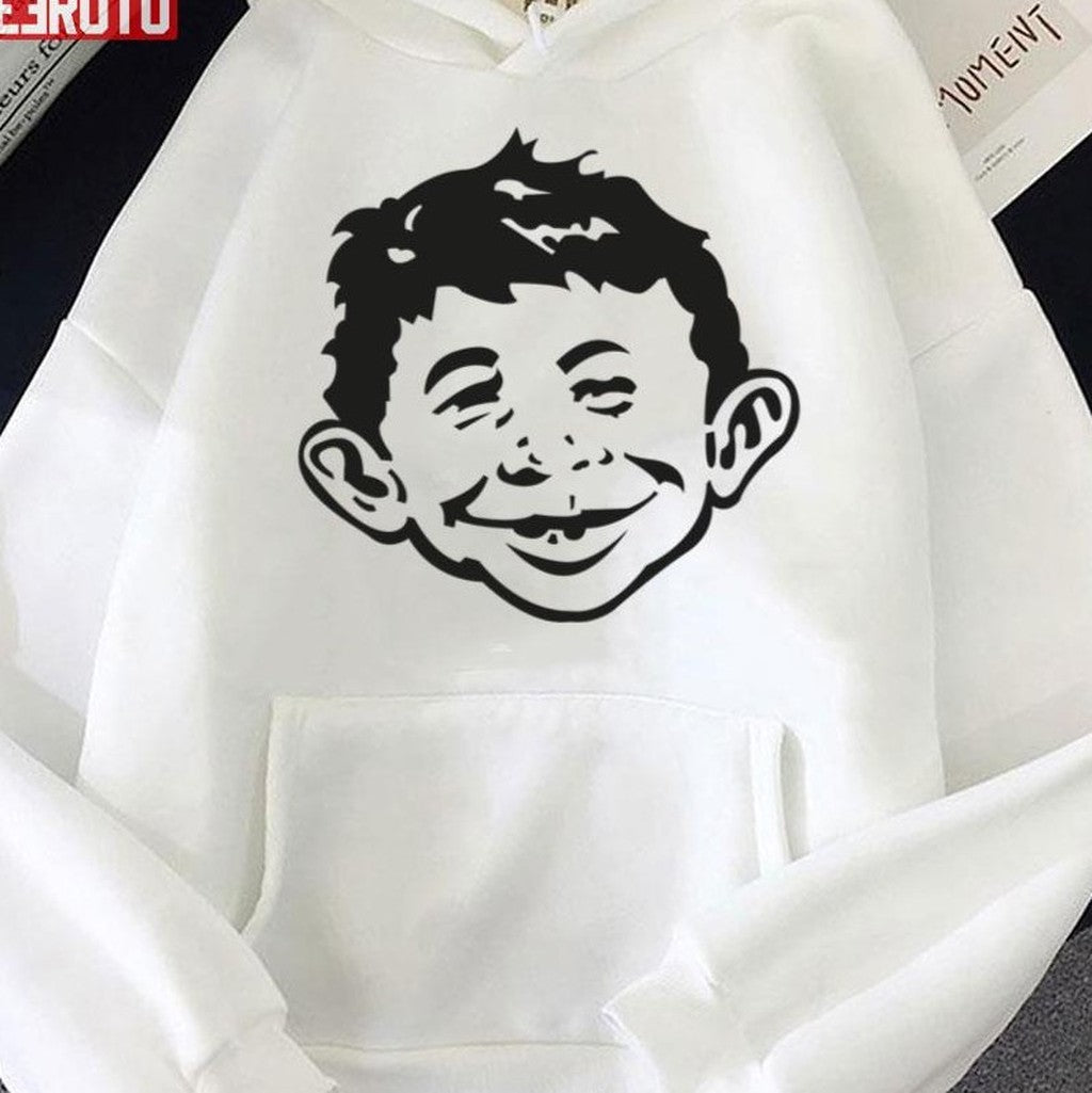 Black Design Alfred E Neuman Mad Magazine Unisex Sweatshirt