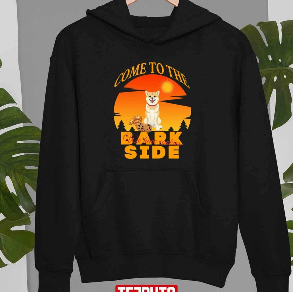 Shiba Inu Come To The Bark Side We Have Cookies Inspired The Mandalorian Unisex T-Shirt
