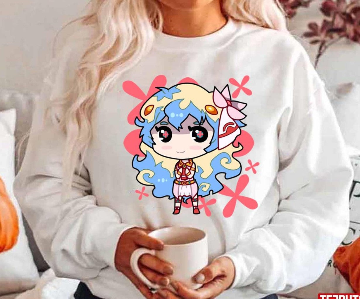 Nia Teppelin Chibi Design Gurren Lagann Unisex Hoodie