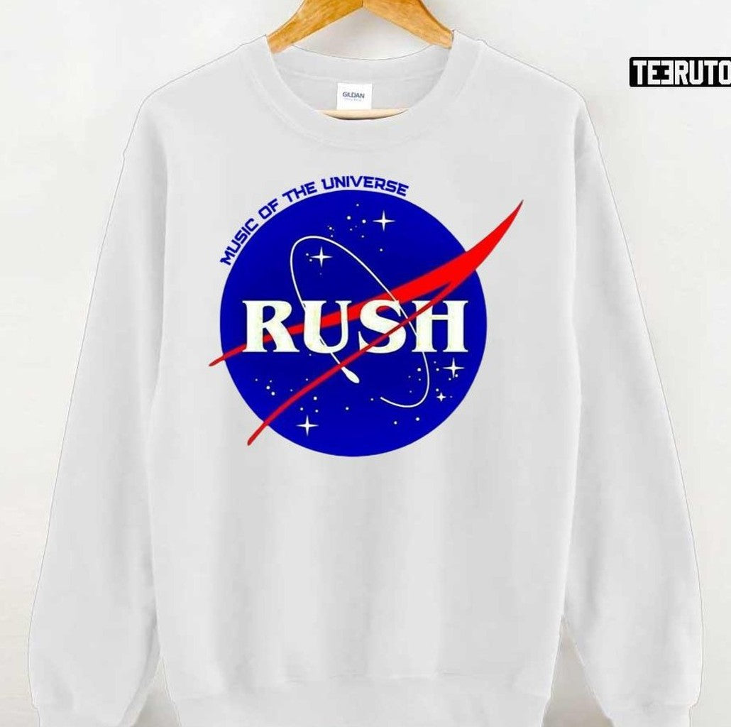Rush Was A Canadian Rock Band Nasa Logo Inspired Unisex T-Shirt