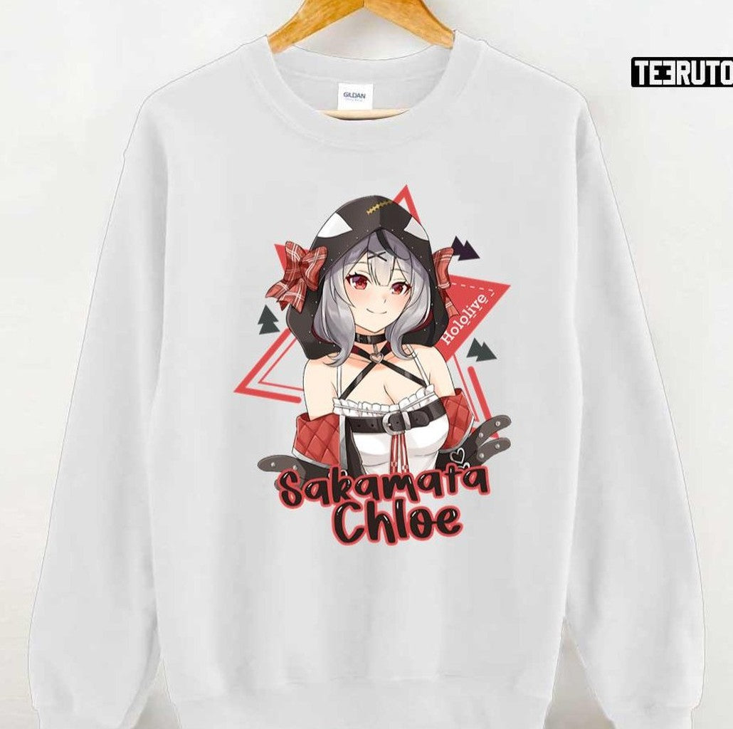 Sakamata Chloe Hololive Red Girl Unisex T-Shirt