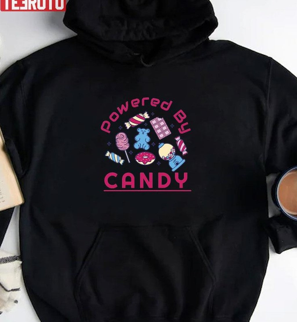 Powered By Candy Halloween Unisex T-Shirt