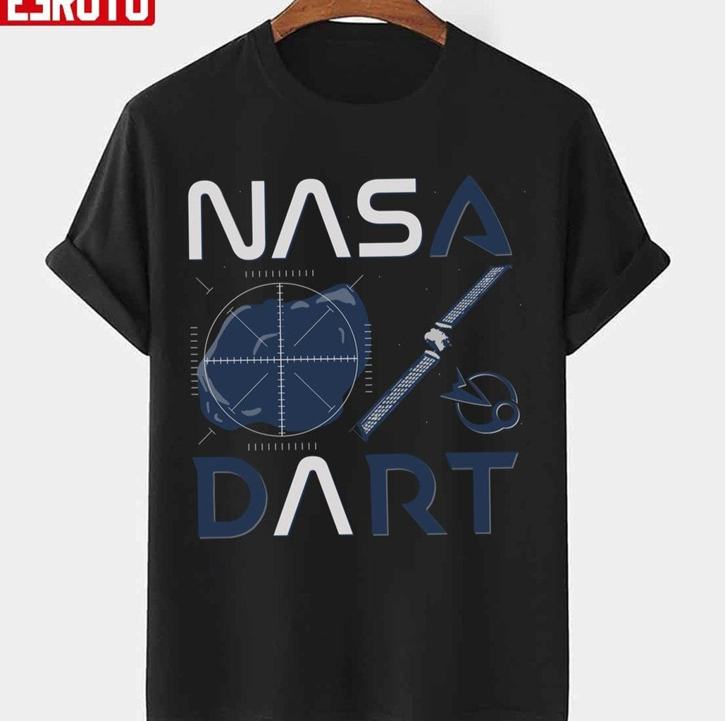 Navy Art Nasa Dart Double Asteroid Redirection Test Unisex T-shirt