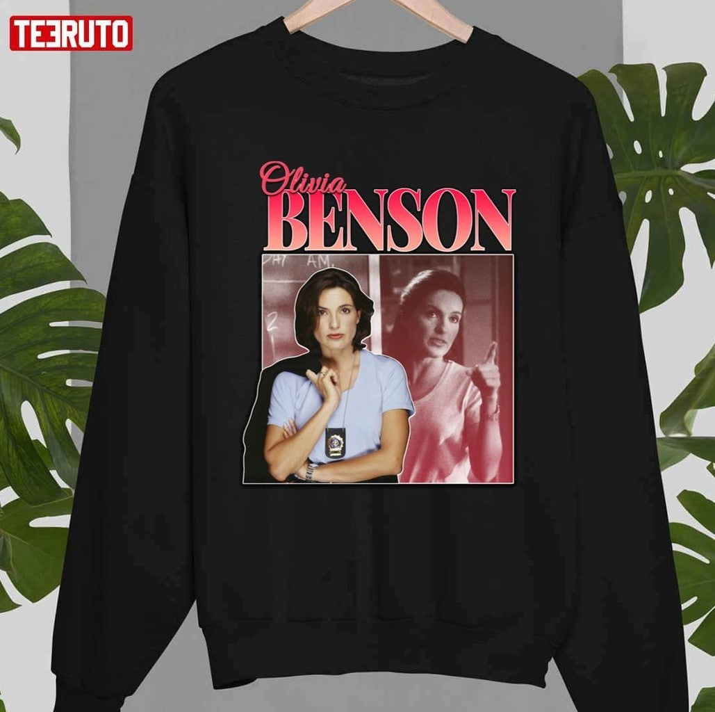 Olivia Benson 90s Inspired Vintage Law & Order Design Unisex T-shirt