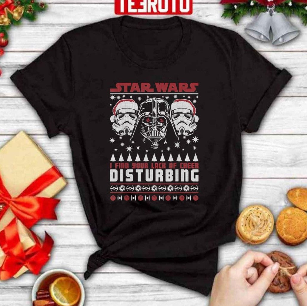 Star Wars Sith Darth Vader I Find Your Lack Of Cheer Disturbing Ugly Christmas Unisex Sweatshirt