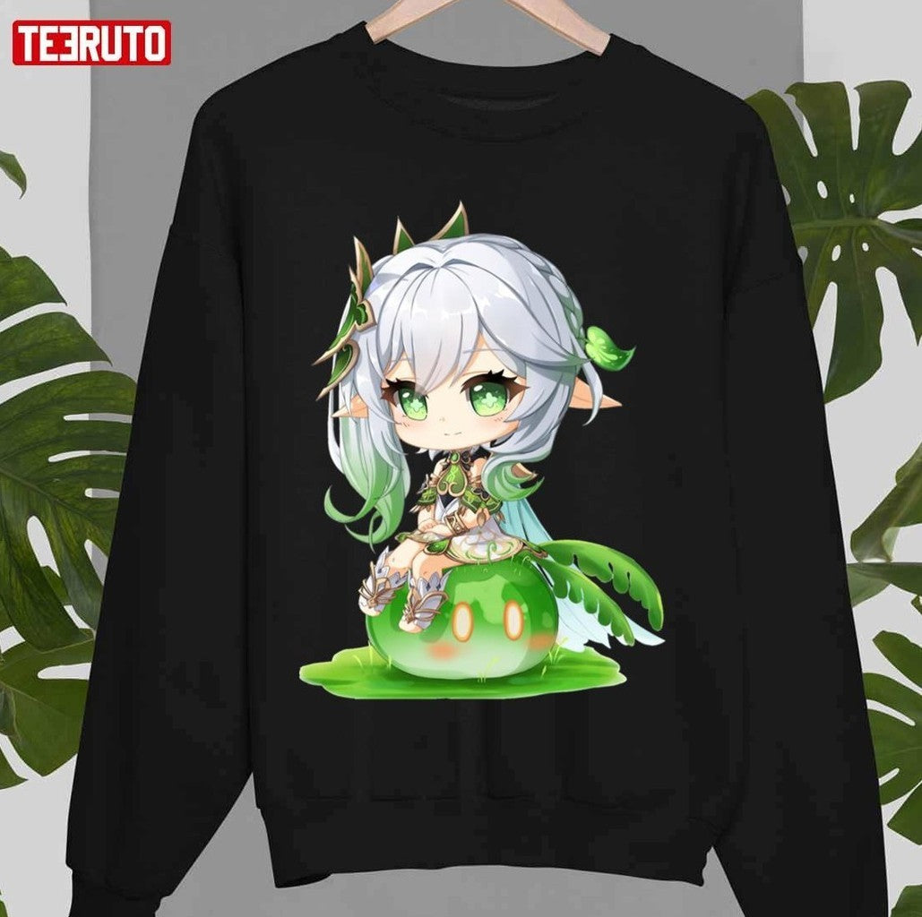 Sitting On A Plant Genshin Impact Nahida Unisex T-Shirt