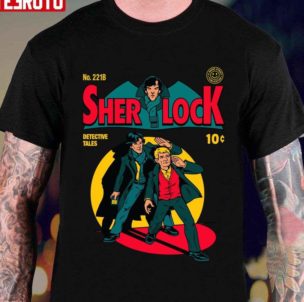 Sherlock Comic Batman Comic Inspired Unisex T-shirt