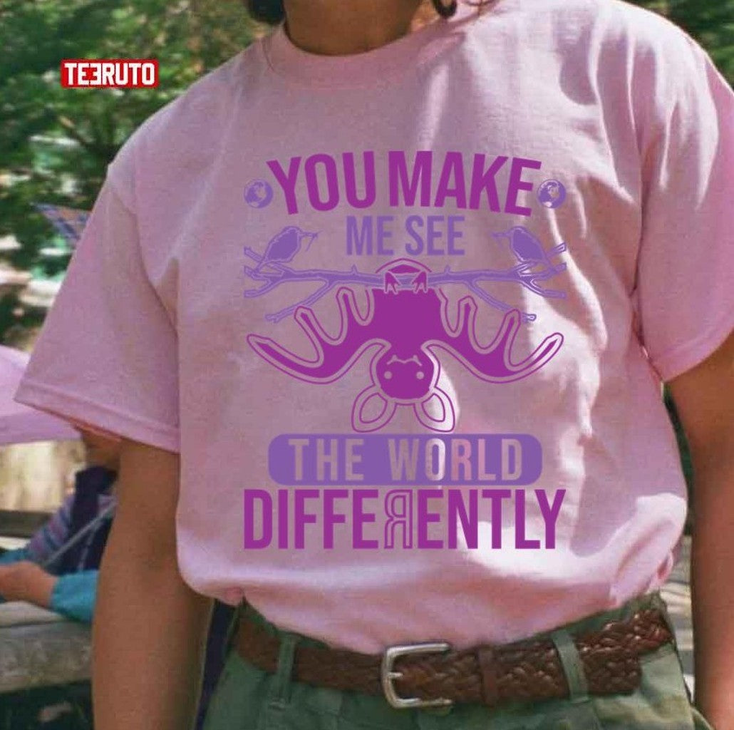 Bat Romantic Love Quote You Make Me See The World Differently Valentine Day Unisex Sweatshirt