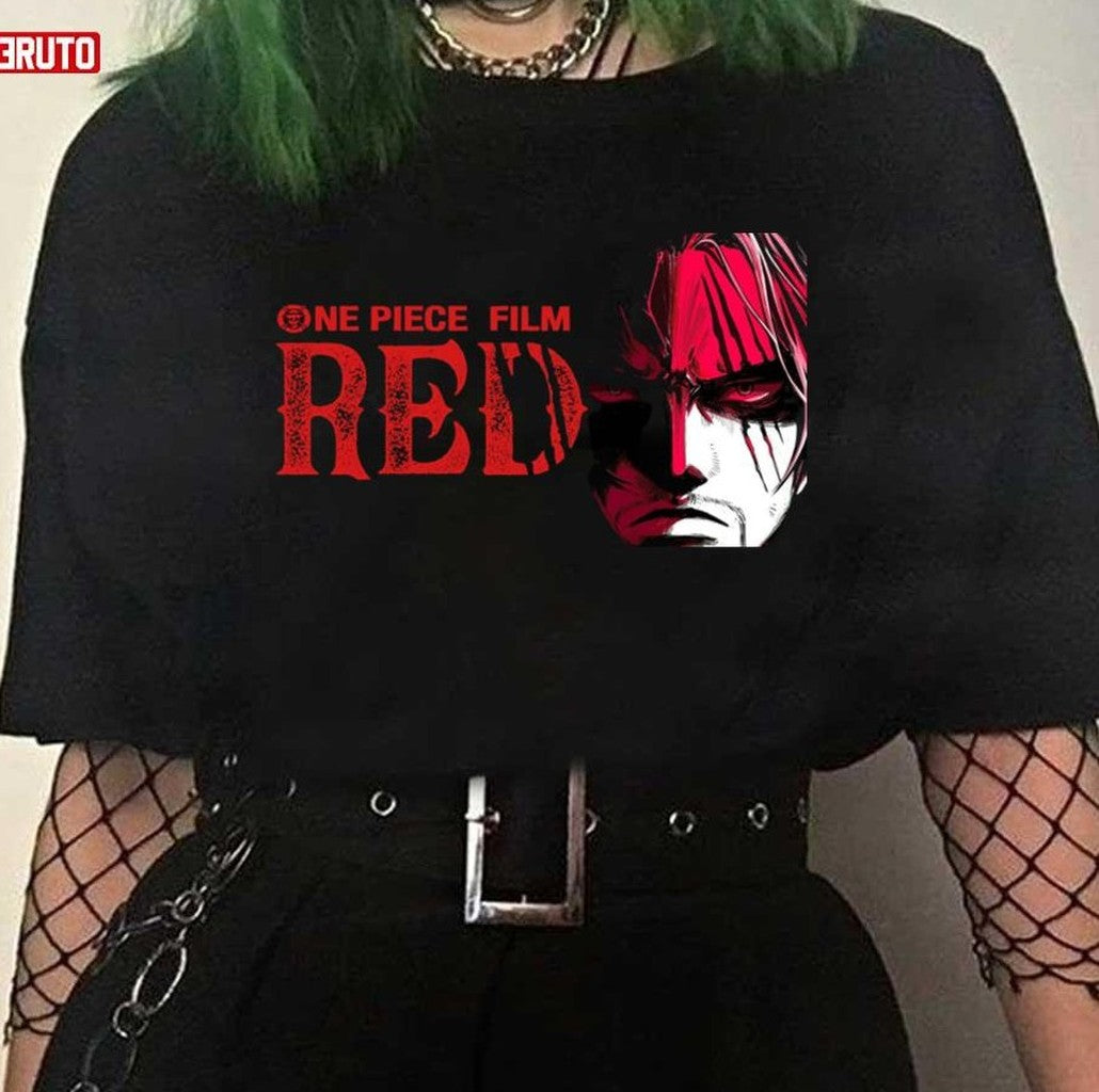 Scary Eyes One Piece Nakama Film Red Unisex T-shirt
