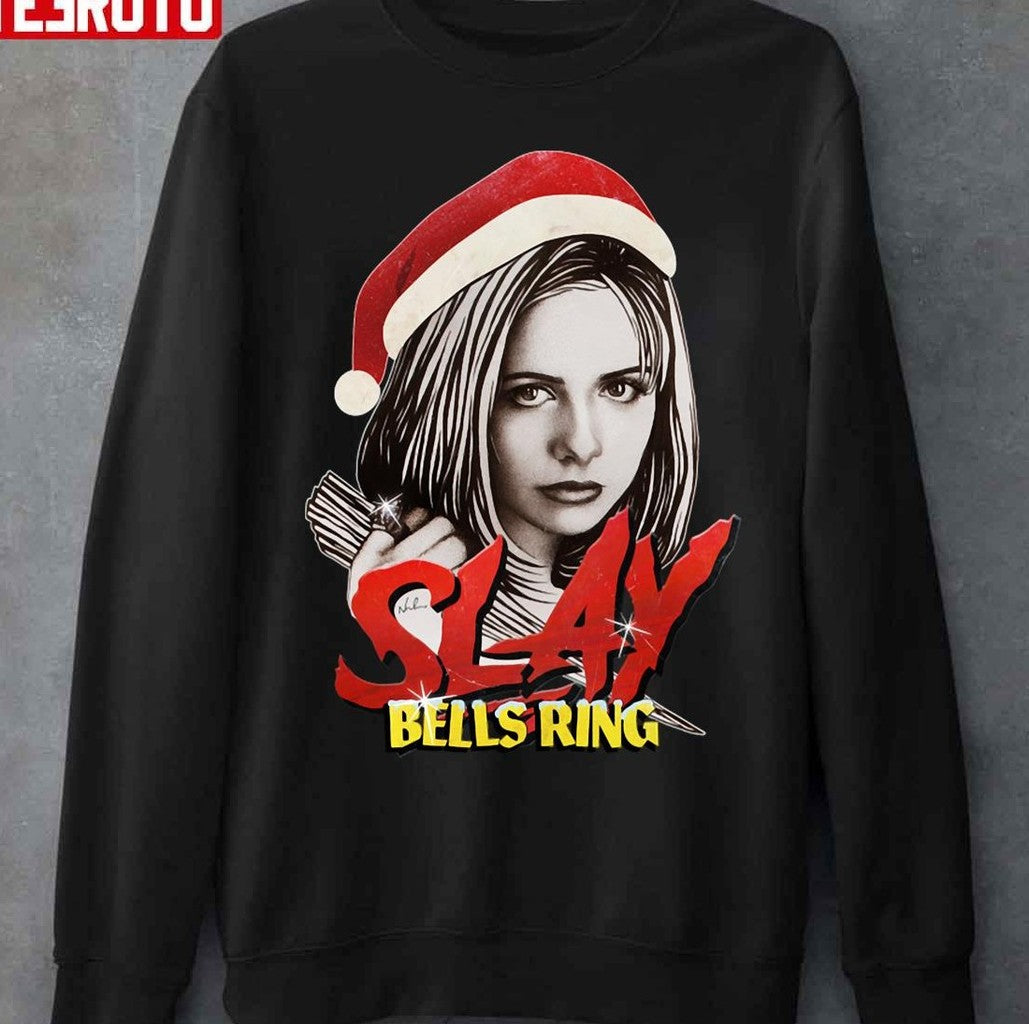 Slay Bells Ring Christmas Unisex T-Shirt