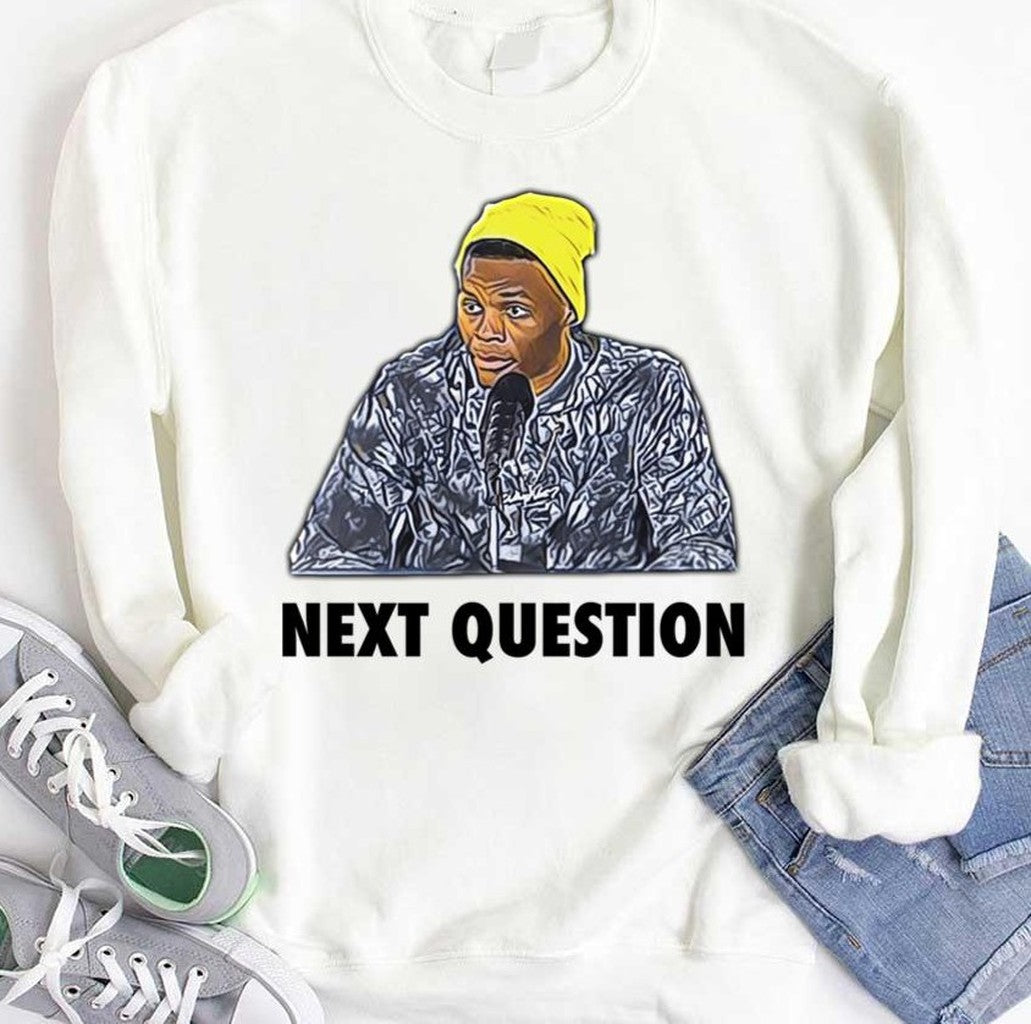 Next Question Russell Westbrook Funny Meme Unisex Hoodie
