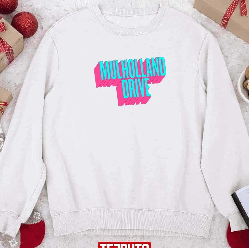 Mulholland Drive California 3d Neon Retro Sweatshirt