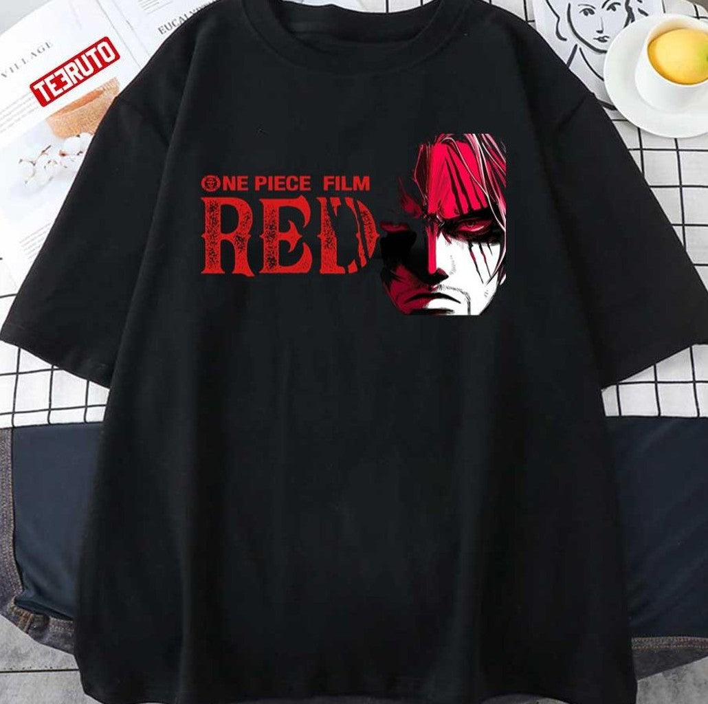 Scary Eyes One Piece Nakama Film Red Unisex T-shirt