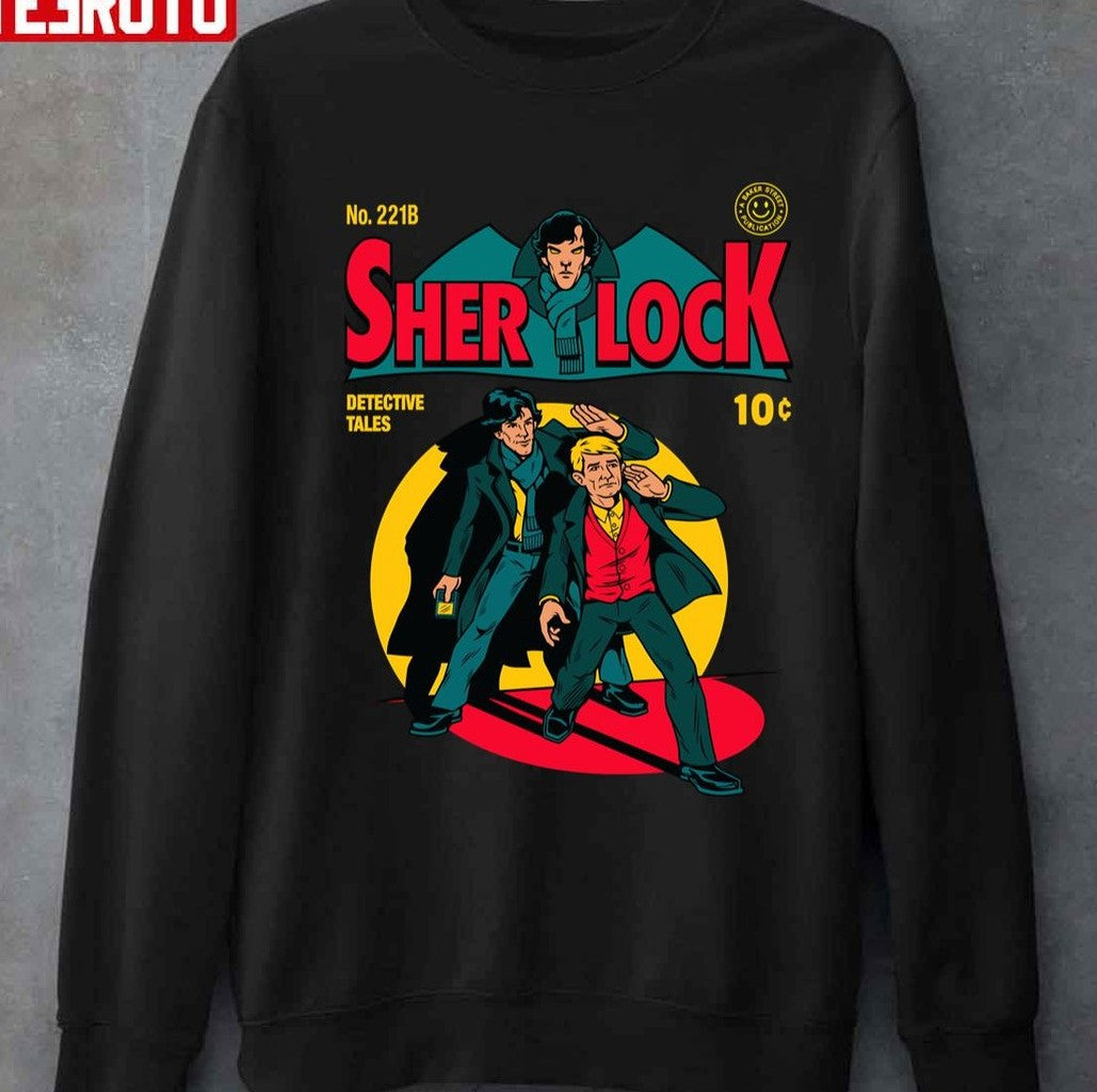 Sherlock Comic Batman Comic Inspired Unisex T-shirt
