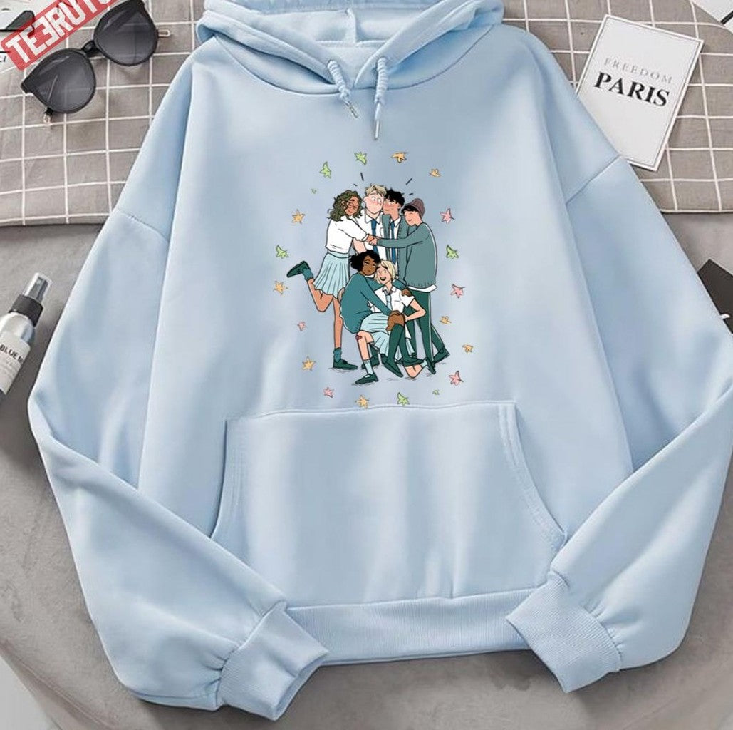 Netflix Heartstopper Gang Cute Art Unisex Hoodie