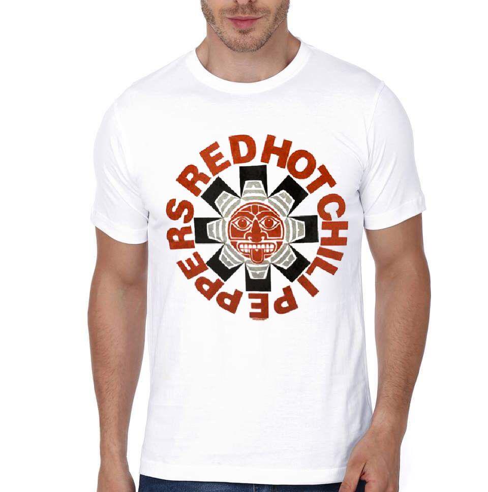 Red Hot Chili Peppers White T-Shirt Style008