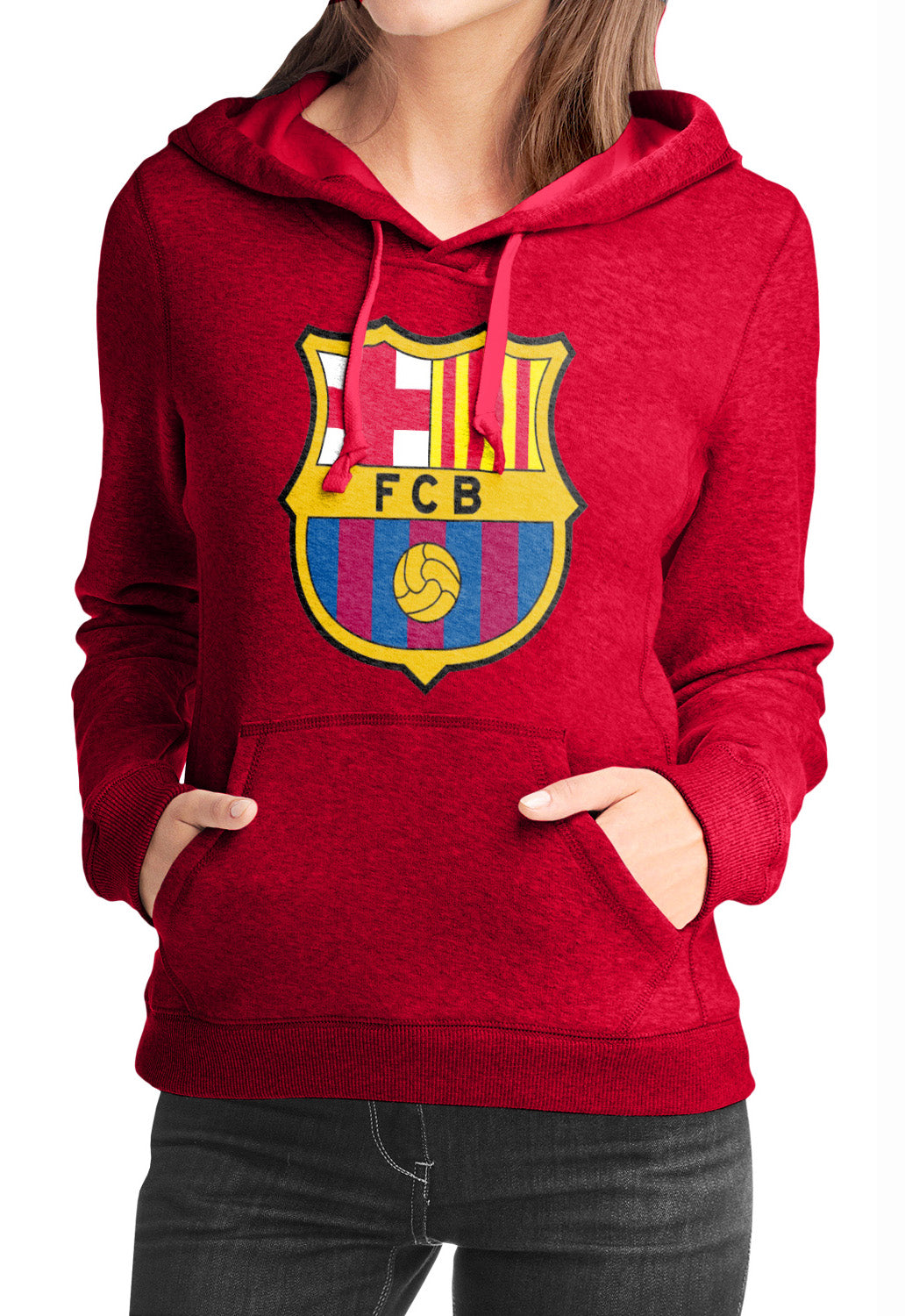 FCB Red Girls Hoodie