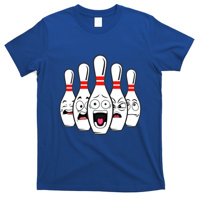 Funny Scared Bowling Pin For Bowlers Gift T-Shirt