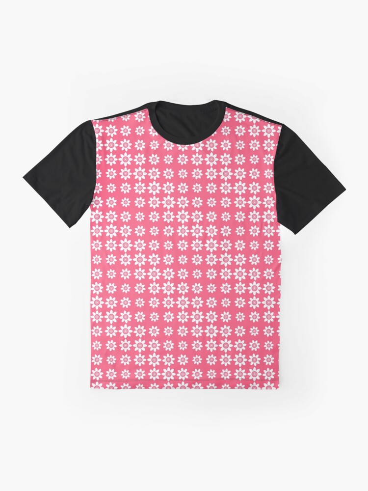 April 4th Birth Flower Red Anemone Pattern Graphic T-Shirt