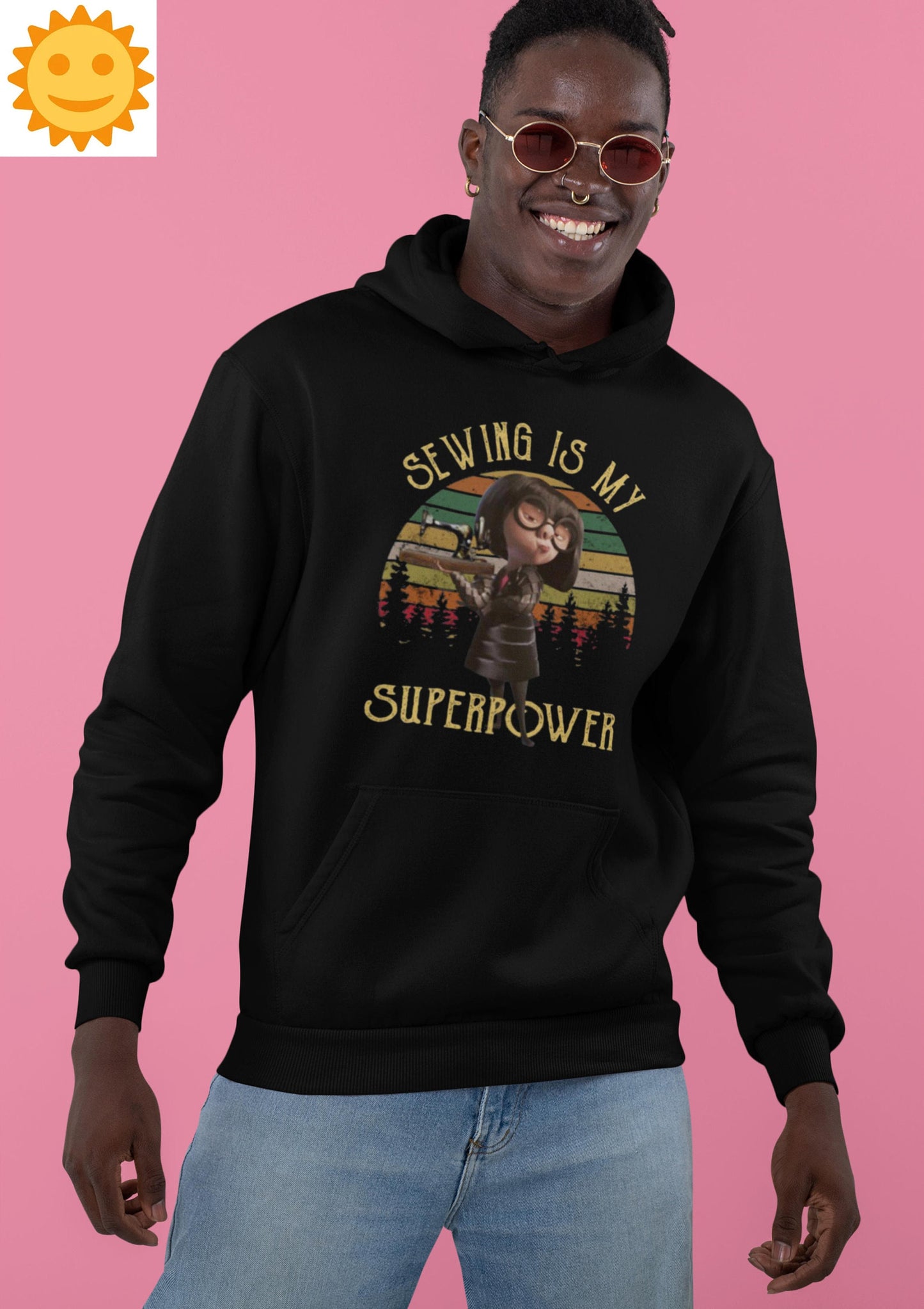 Sewing Is My Superpower Vintage T-Shirt, Edna Mode Shirt, Incredibles Shirt, Animation Shirt, Cartoon Shirt, Superhero Family Shirt