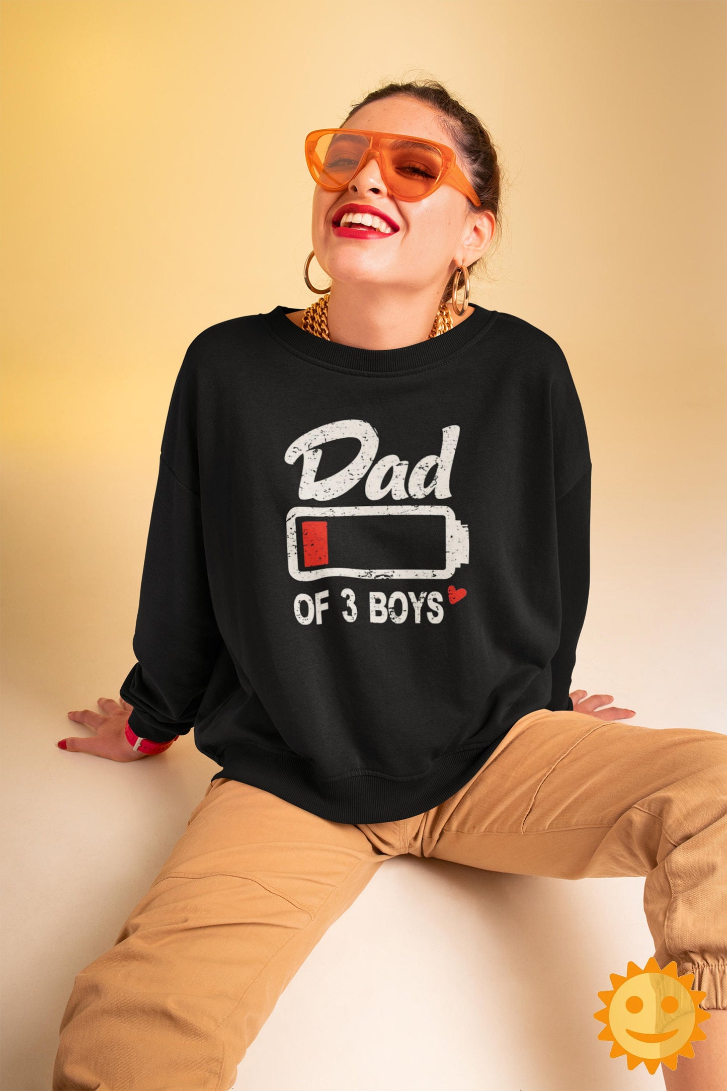 Dad Of 3 Boys Low Battery Vintage T-Shirt, Dad Shirt, Daddy Shirt, Fathers Day Shirt, Father's Day Shirt, Battery Shirt, Dad Lovers Shirt