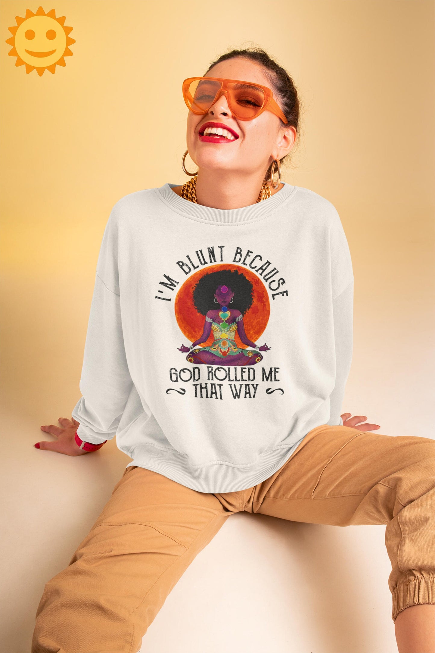 Black Lady Namaste I'm Blunts Because God Rolled Me That Way Vintage T-Shirt, Black Lives Matter Shirt, Anti Racism Shirt, Anti Racist Shirt